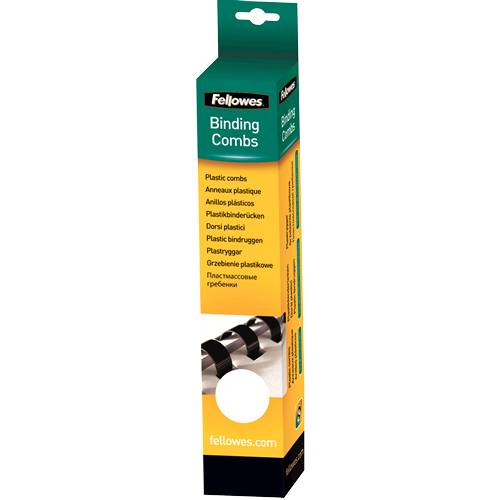 Fellowes Plastikbinderücken, DIN A4, 21 Ringe, 14 mm, weiß (5353316)-1