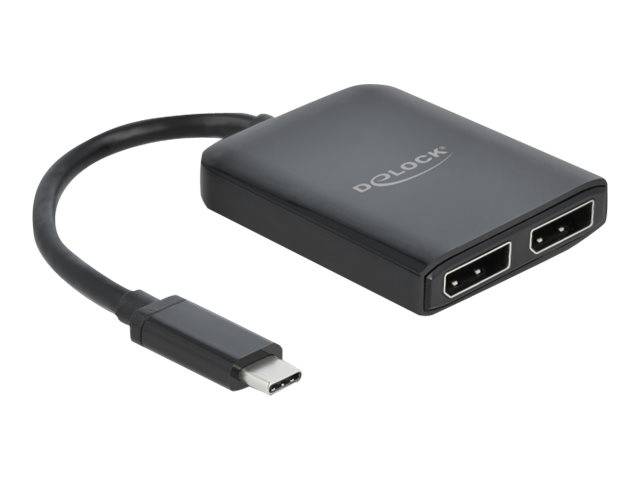 DeLOCK USB Type-C Splitter (DP Alt Mode) to 2 x DisplayPort MST / VXP-0