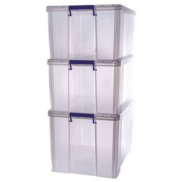 Fellowes ProStore, Aufbewahrungsbox, Transparent, Rechteckig, Polypropylen (PP), Einfarbig, Transparent