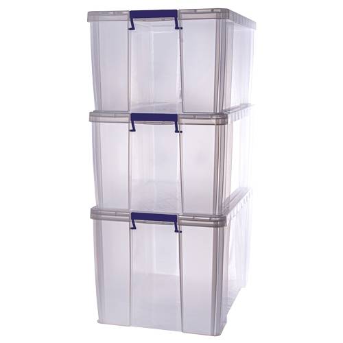 Fellowes ProStore, Aufbewahrungsbox, Transparent, Rechteckig, Polypropylen (PP), Einfarbig, Transparent-0