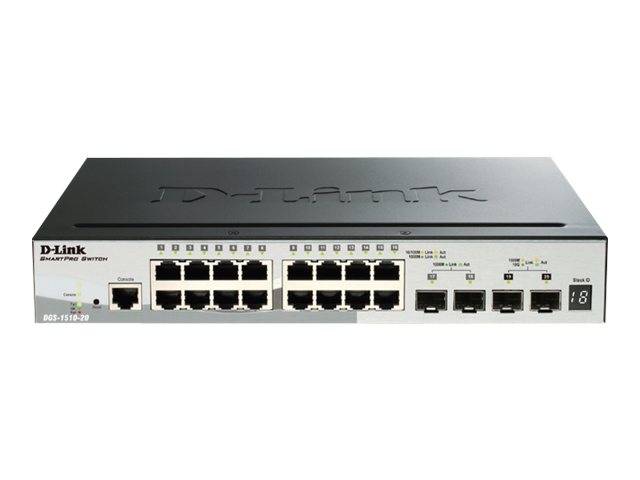 D-Link DGS-1510-20 20-Port Smart Managed Gigabit Stack Switch-1