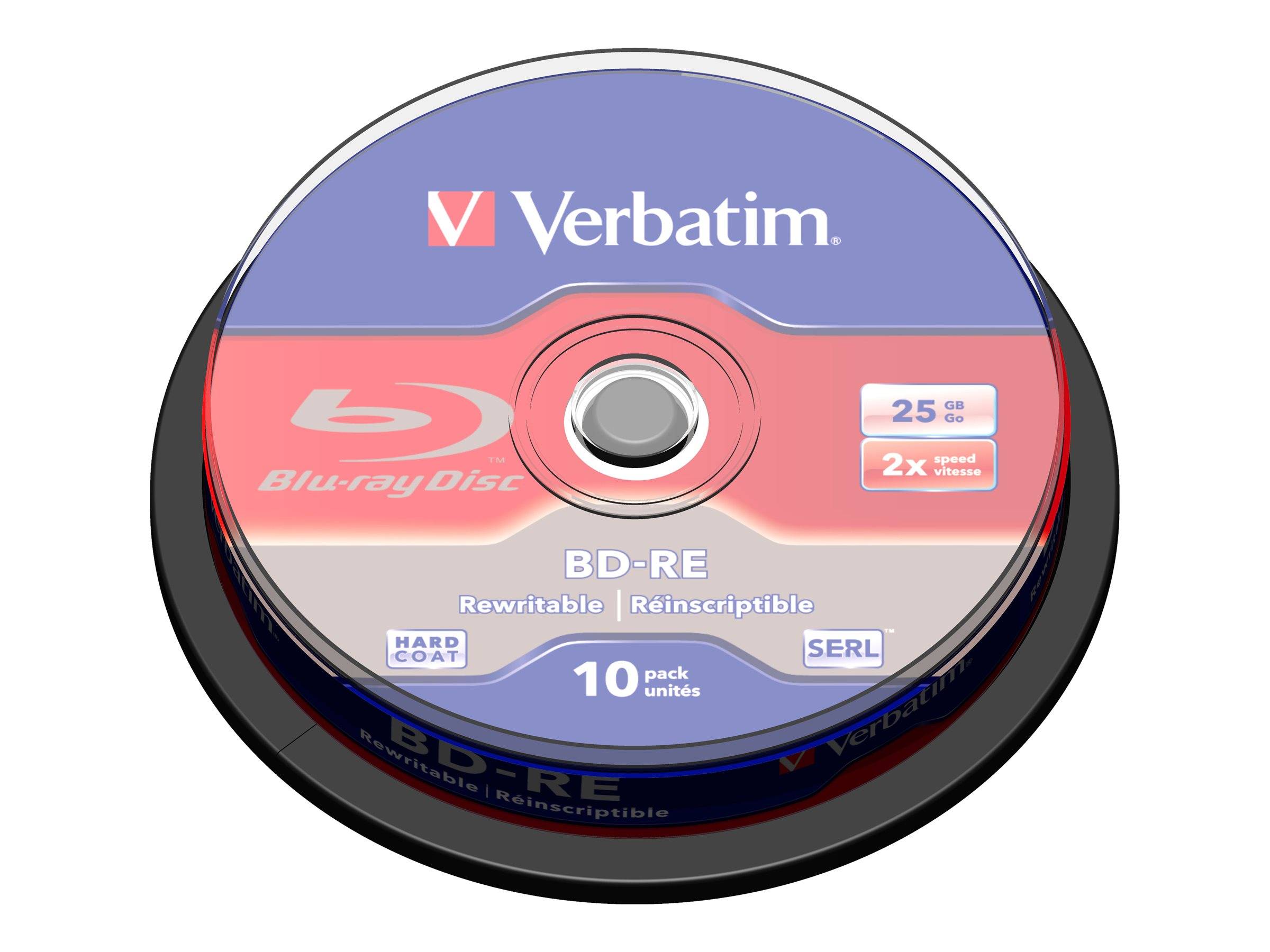 Verbatim - 10 x BD-RE - 25 GB 2x - Spindel-0