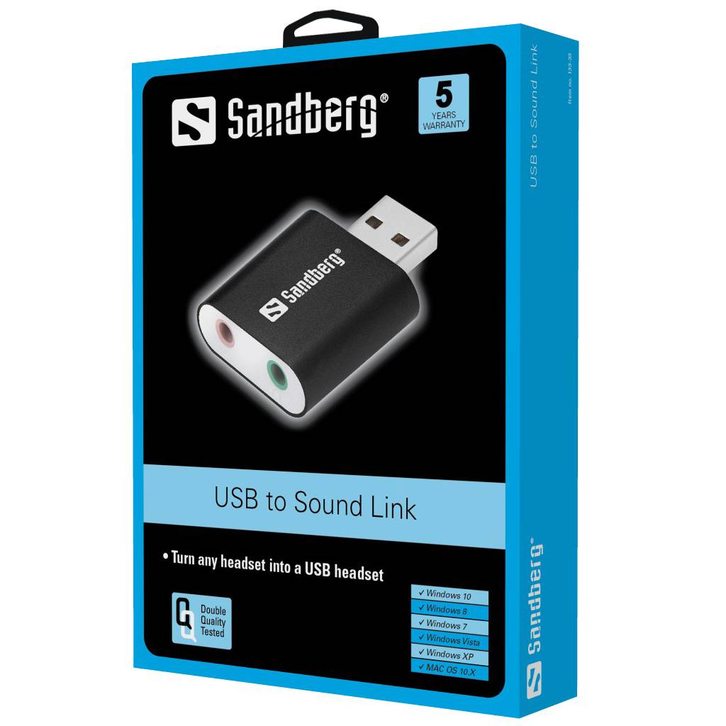 Sandberg USB to Sound Link - Soundkarte - Stereo-2