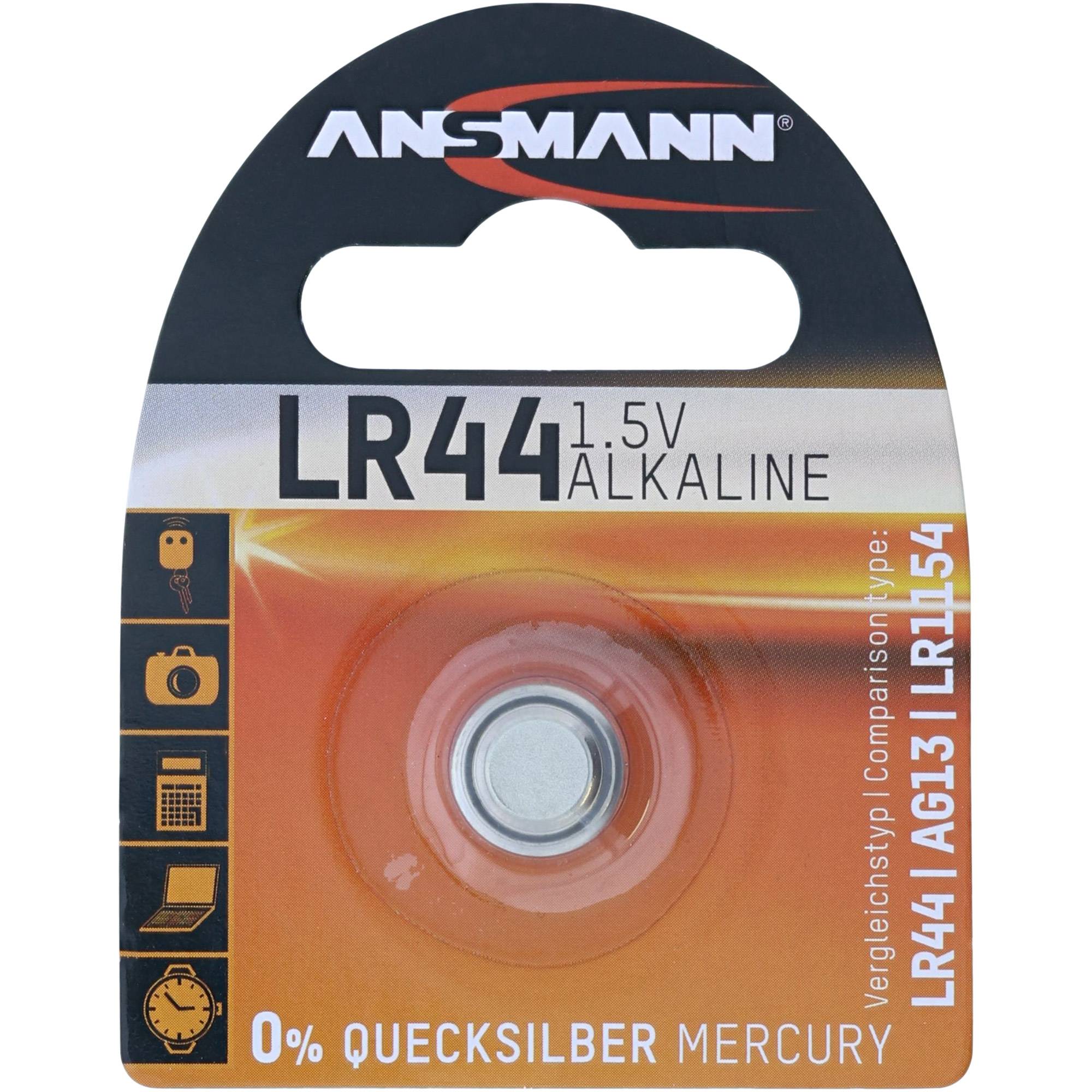 ANSMANN - Batterie LR44 - Alkalisch-0