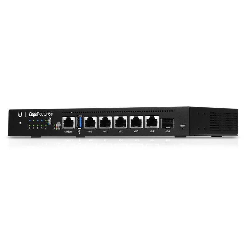 UbiQuiti EdgeRouter ER-6P - Router - GigE - 6x Gigabit LAN (5x PoE) - SFP Gigabi-2