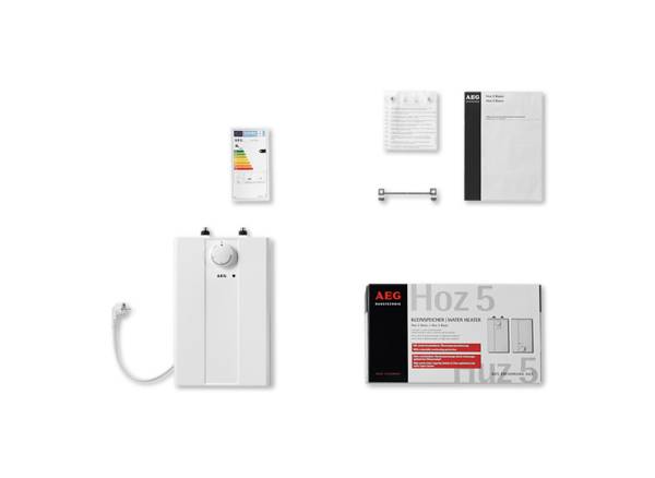 AEG POWER SOLUTIONS - AEG Huz 5 Basis, Tank (Wasserspeicher), Senkrecht, 2000 W, 5 l, Indoor, Weiß