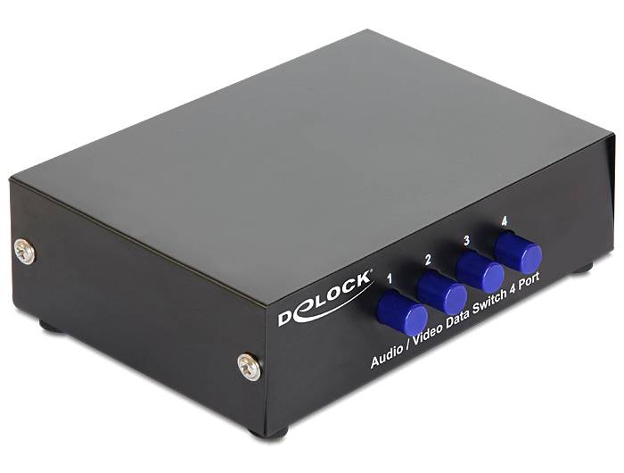 Delock Switch Audio / Video 4 port manual bidirectional-1