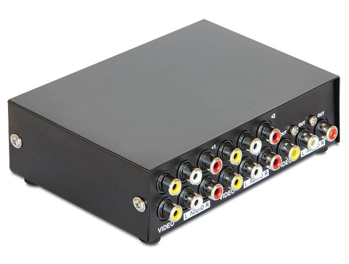 Delock Switch Audio / Video 4 port manual bidirectional-2