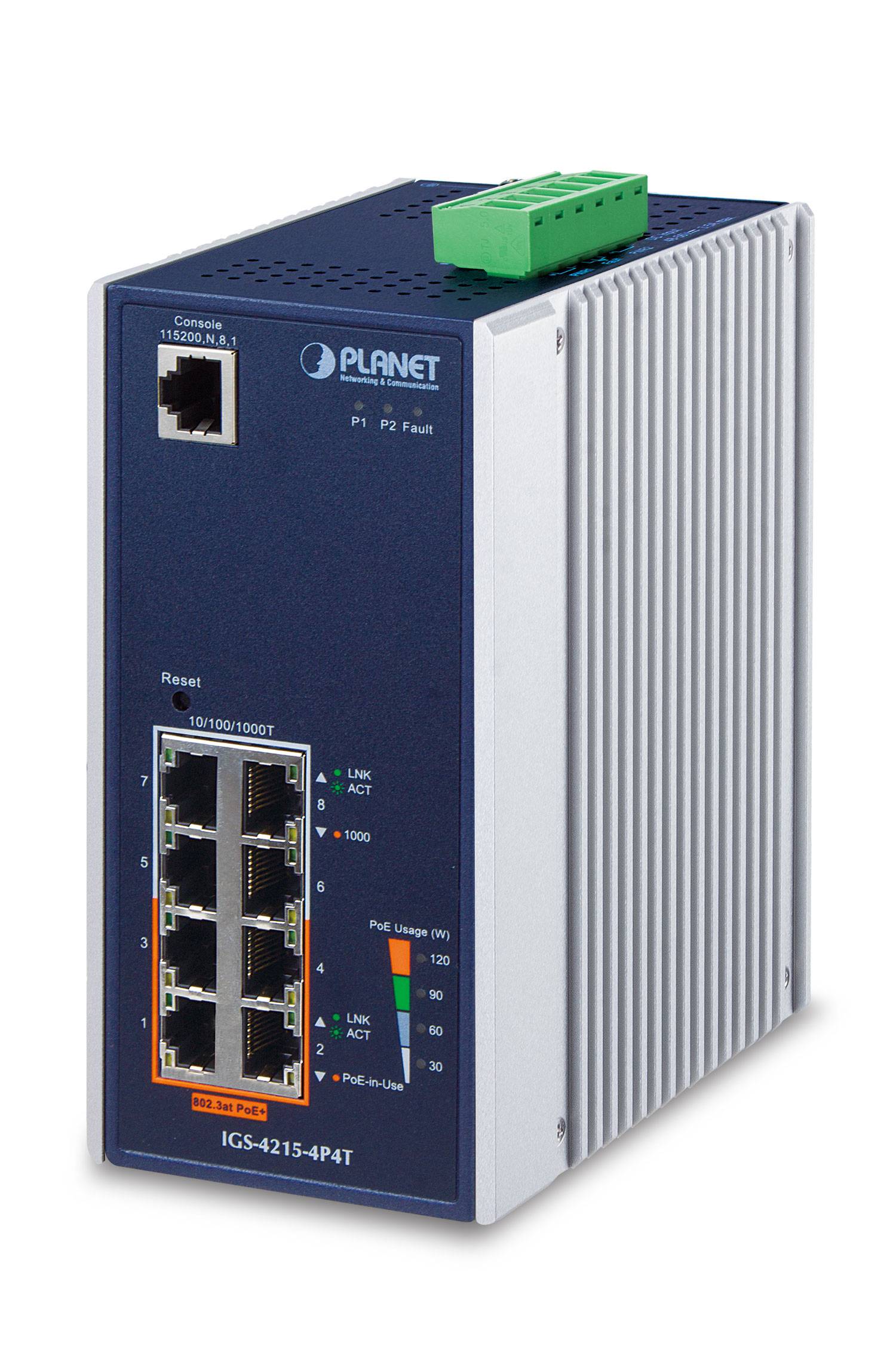 Planet IGS-4215-4P4T - Switch - managed - 4 x 10/100/1000 + 4 x 10/100/1000 (PoE)-2