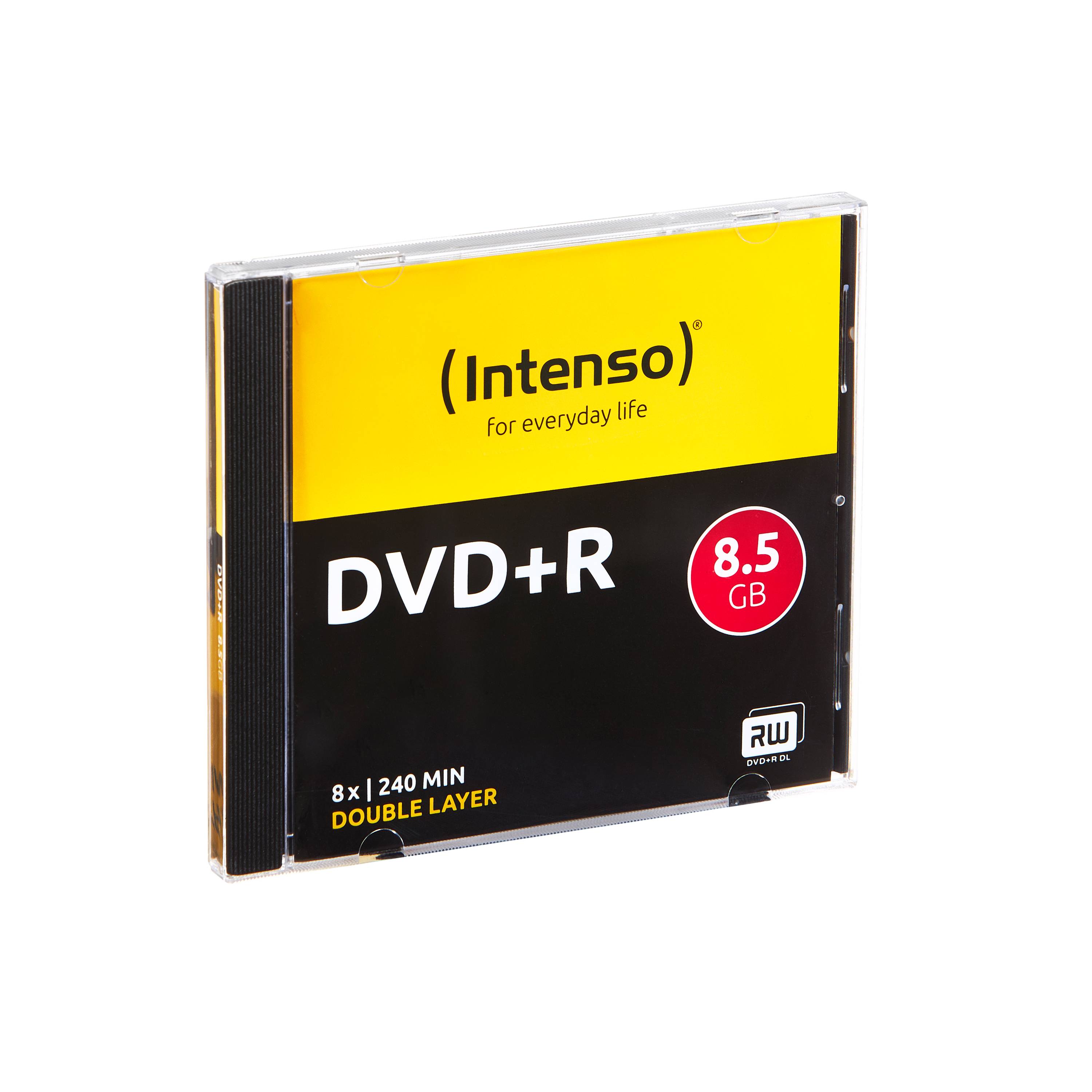 Intenso 5 x DVD+R DL - 8.5 GB 8x - Jewel Case (Schachtel) - DVD+R9 - 8,5 GB - 24-2