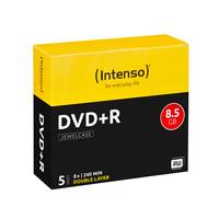 Intenso 5 x DVD+R DL - 8.5 GB 8x - Jewel Case (Schachtel) - DVD+R9 - 8,5 GB - 24-3