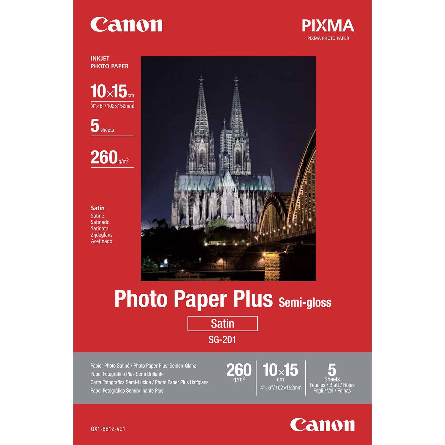 Canon Photo Paper Plus SG-201 - Halbglänzend satiniert-1