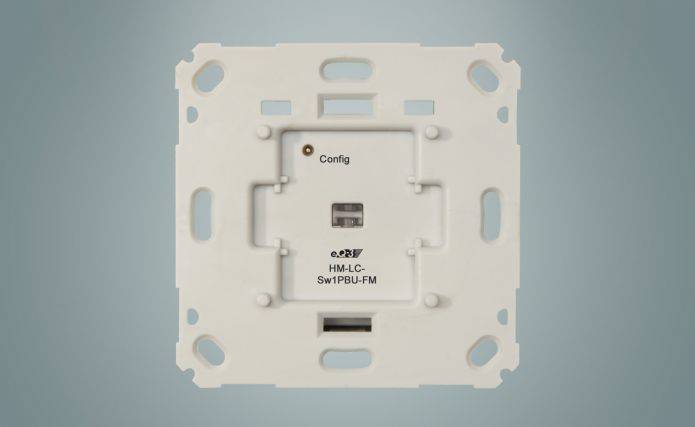 HomeMatic HM-LC-Sw1PBU-FM, Dimmer & Schalter, Eingebaut, Weiß-1