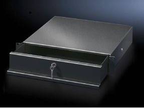 Rittal 5502.305 19 Zoll Netzwerkschrank-Schublade 2 HE Schwarz-1