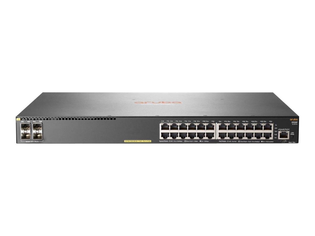 HPE Aruba 2930F 24G PoE+ 4SFP+ TAA - Switch - L3 - managed - 24 x 10/100/1000 (P-0