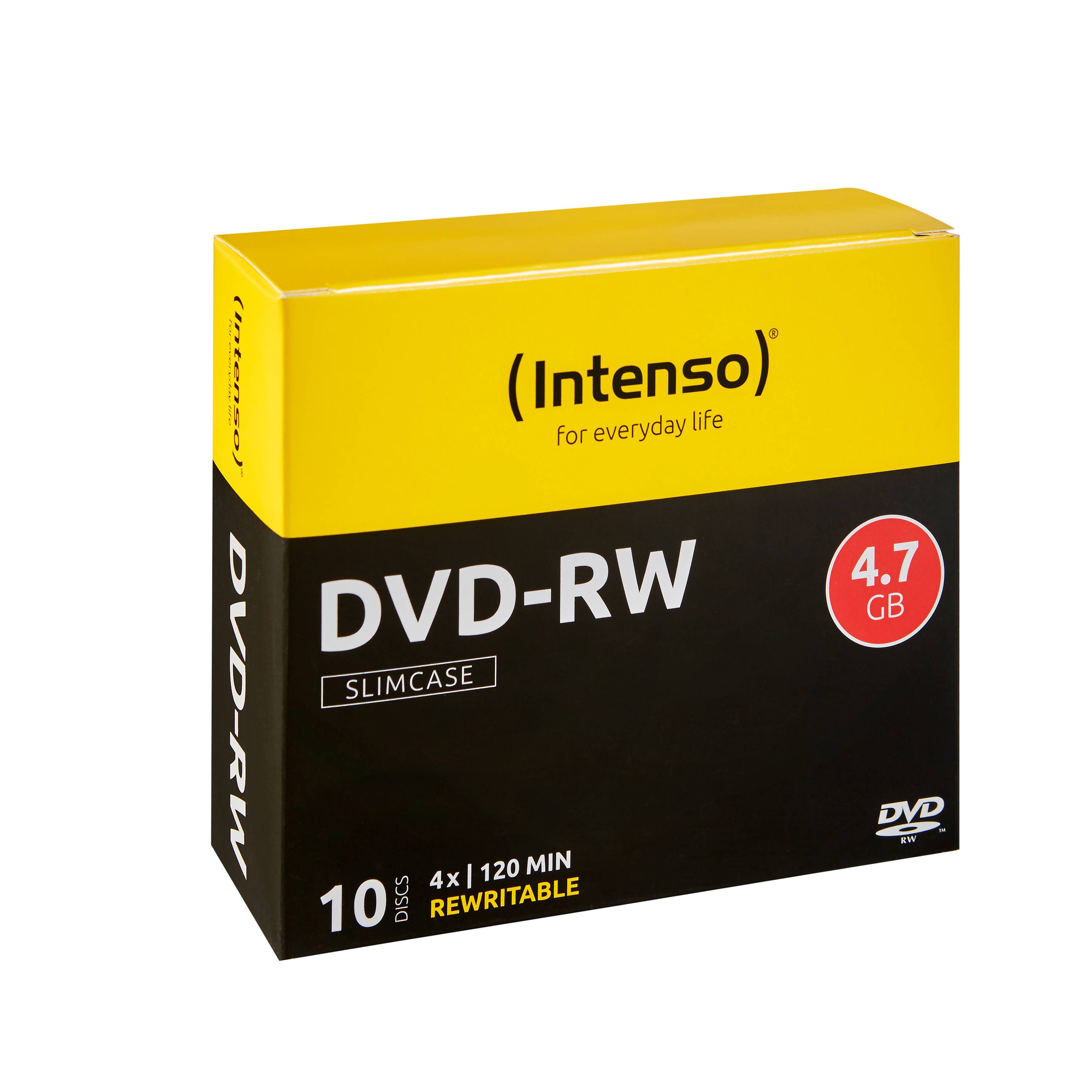 Intenso 10 x DVD-RW - 4.7 GB 4x - Slim Jewel - Case-1