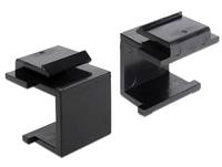 Delock - Modulareinsatzkappe - Schwarz (Packung-2