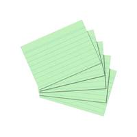 herlitz Karteikarten, DIN A7, liniert, grün-3