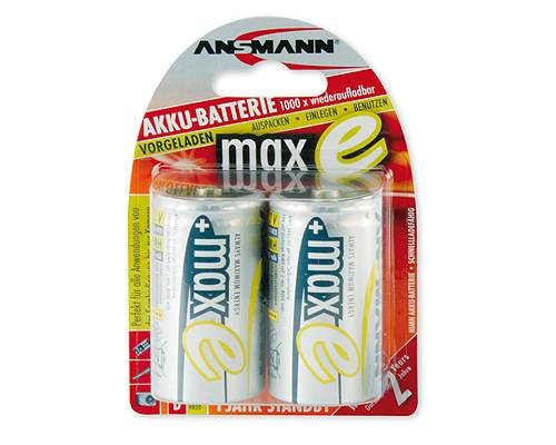Ansmann maxE Mono D LR20 8500mAh NiMH Akku im 2er Blister-1
