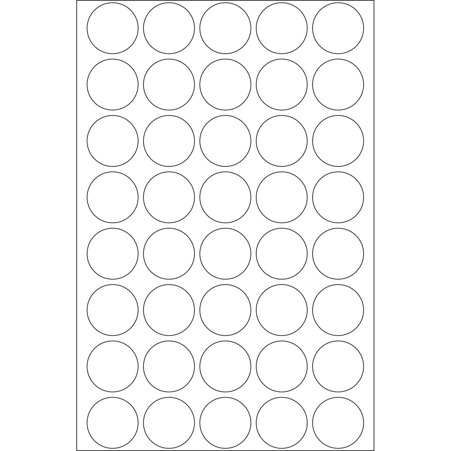 HERMA - Verschlussetiketten - 19 mm diameter - durchsichtig - Polyester (Packung mit 640)-1