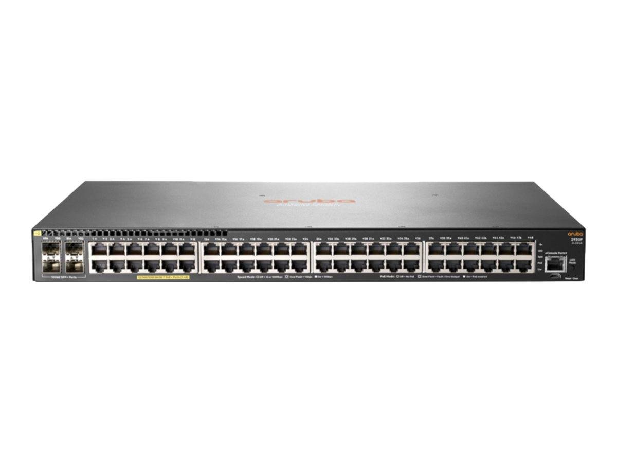 HPE Aruba 2930F 48G PoE+ 4SFP+ TAA - Switch - L3 - managed - 48 x 10/100/1000 (P-0