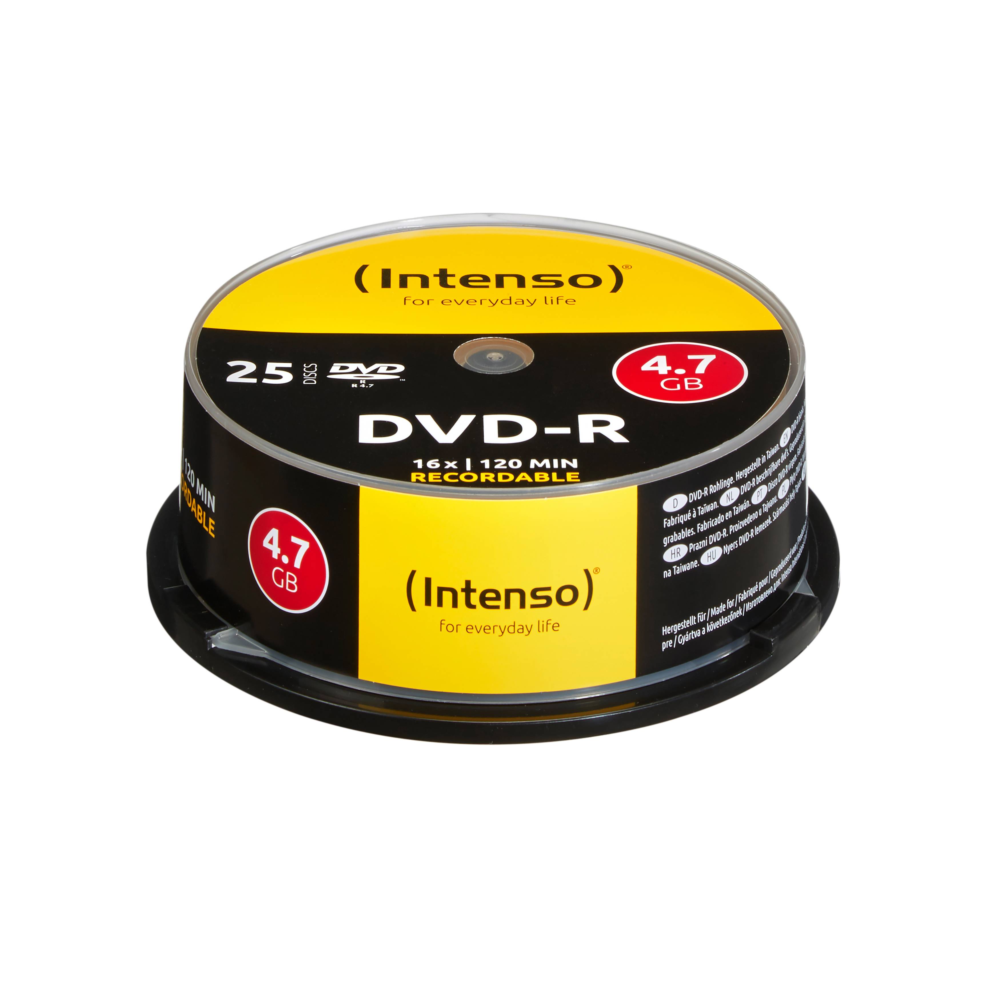 Intenso 25 x DVD-R - 4.7 GB 16x - Spindel - Speed - 25er Spindel-1