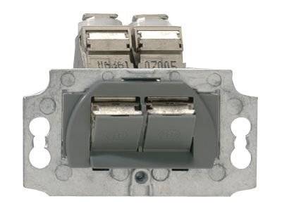 Rutenbeck UM-Cat.6A iso-MD 2 Up 0 - Modulares Faceplate-Snap-In