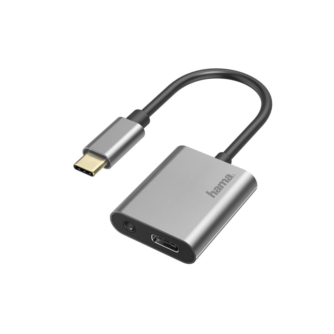 Hama USB-C zu 3.5 mm Klinke und USB-C – Audio und Laden gleichzeitig-1