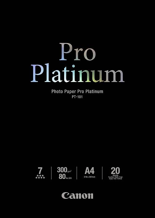 Canon Photo Paper Pro Platinum - A4 (210 x 297 mm) - 300 g/m² - 20 Blatt Fotopap-1