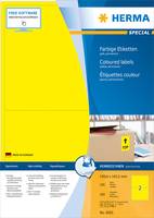 HERMA 4565, Gelb, Rechteck, A4, Universal, Matte, Laser/Inkjet-2