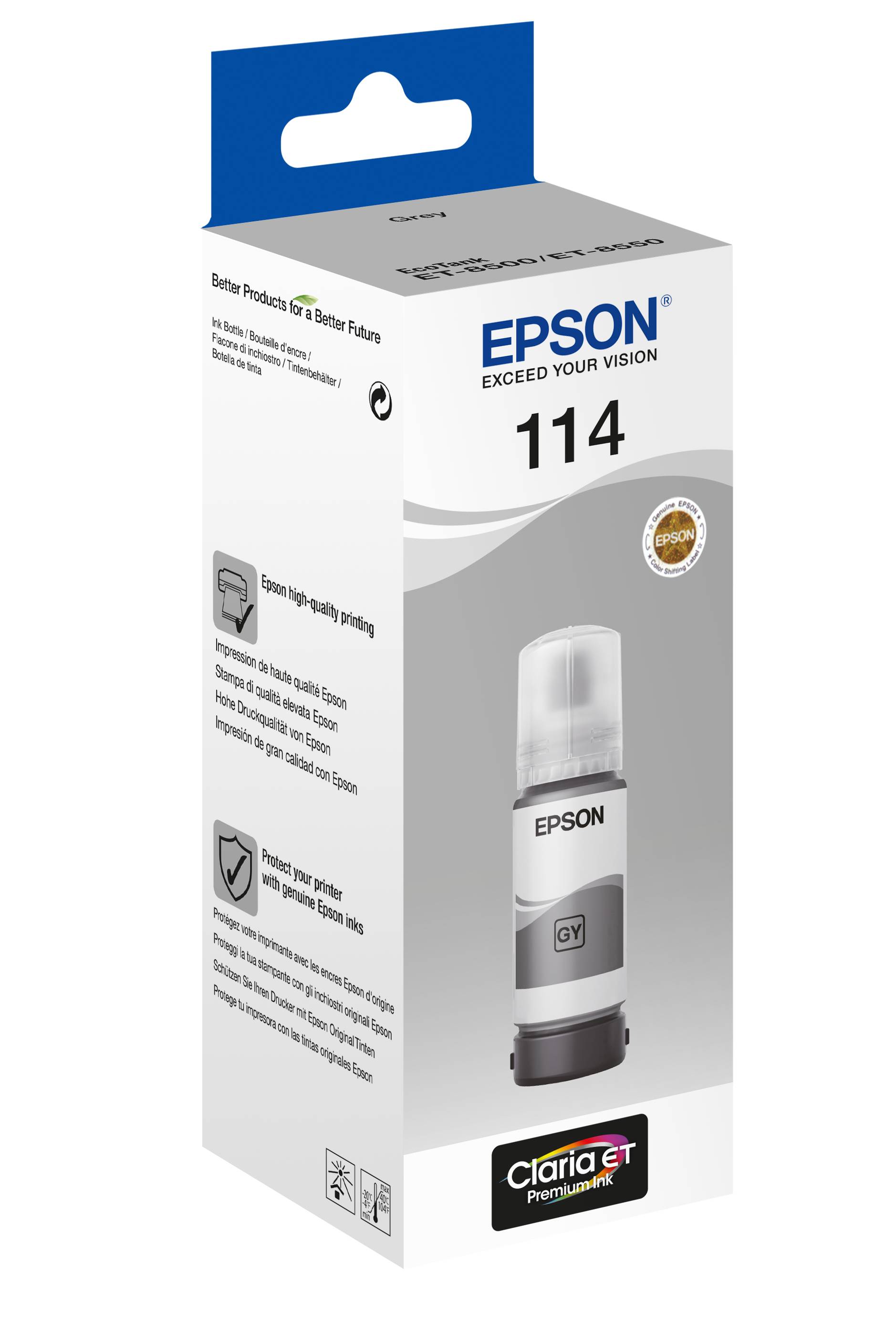 Epson EcoTank 114 - 70 ml - Grau - original - Nachfülltinte-2