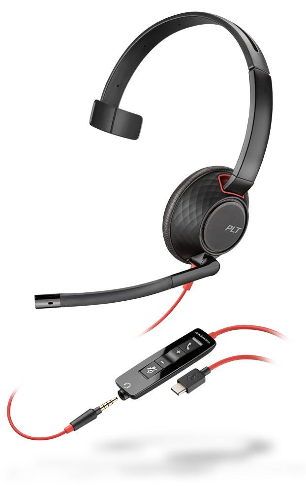 Plantronics Blackwire C5210 USB-C On Ear Headset kabelgebunden Mono Noise Cancelling Telefon-1