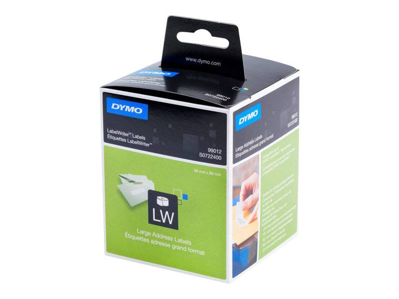 DYMO LabelWriter - Papier - permanenter Klebstoff - weiß - 36 x 89 mm 520 Etikett(en) (2 Rolle(n)-1