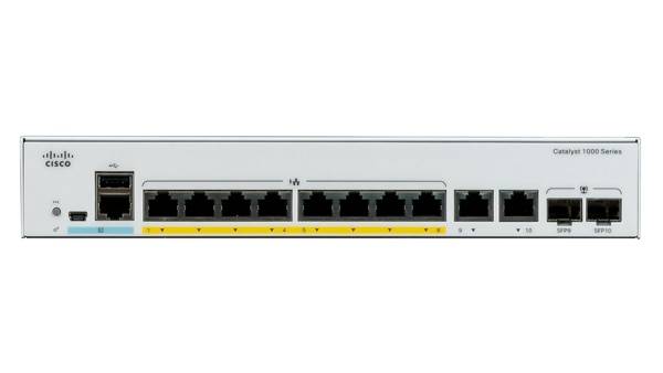 Cisco Catalyst 1000-8FP-2G-L - Switch - managed - 8 x 10/100/1000 (PoE+)-3
