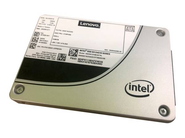 Intel S4510 Entry - Solid-State-Disk - verschlüsselt - 1.92 TB - Hot-Swap - 2.5" (6.4 cm)