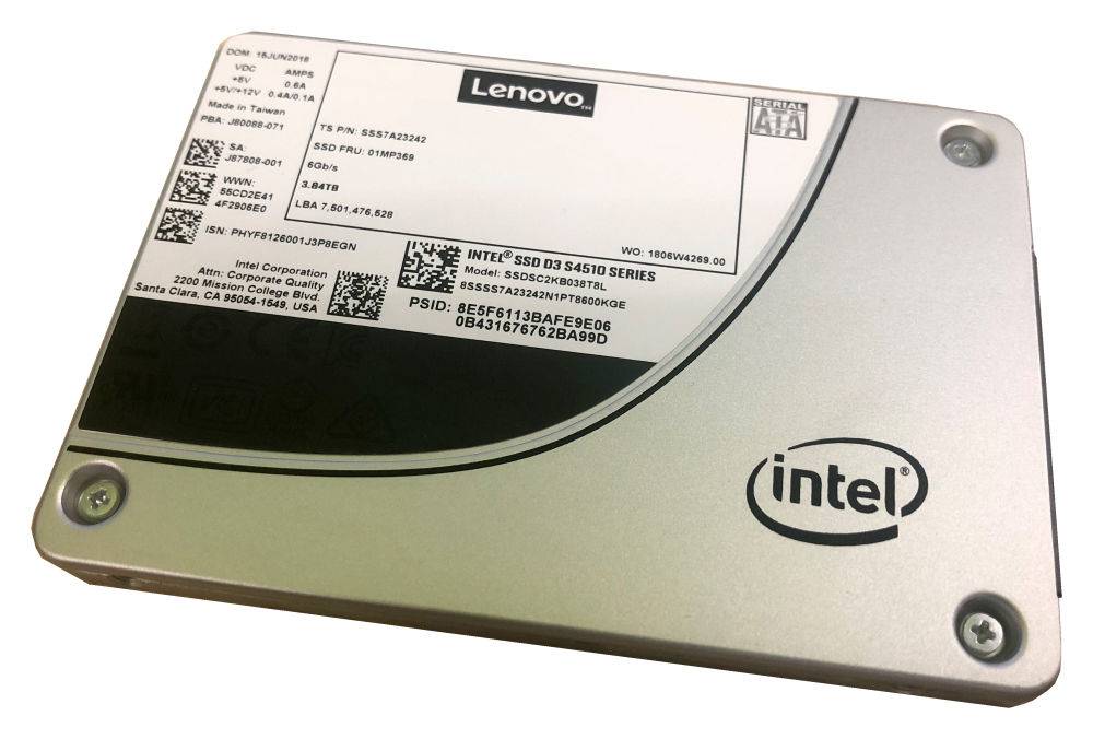 Intel S4510 Entry - Solid-State-Disk - verschlüsselt - 3.84 TB - Hot-Swap - 2.5" (6.4 cm)-1