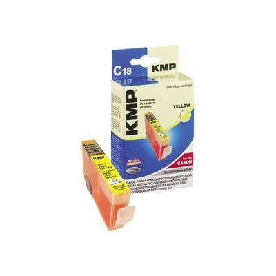 KMP C18 - 17 ml - Gelb - kompatibel - Tintenpatrone (Alternative zu: Canon BCI-6Y)