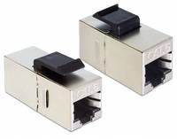 DeLOCK Keystone Module RJ45 jack > RJ45 jack Cat.6 compact - Modulare Eingabe - RJ-45 - Schwarz (Packung mit 25)-2