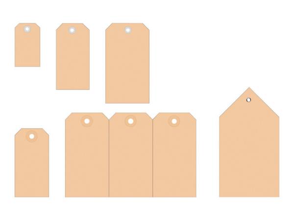 Anhängezettel 48x95mm Pappöse 1.000 St./Pack. - Artikel: 161010870
