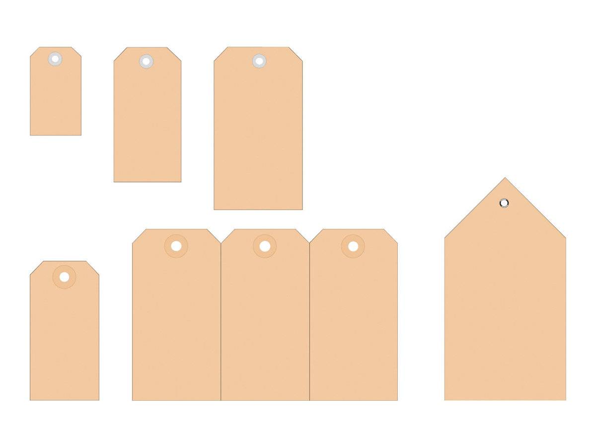 Anhängezettel 48x95mm Pappöse 1.000 St./Pack. - Artikel: 161010870-0