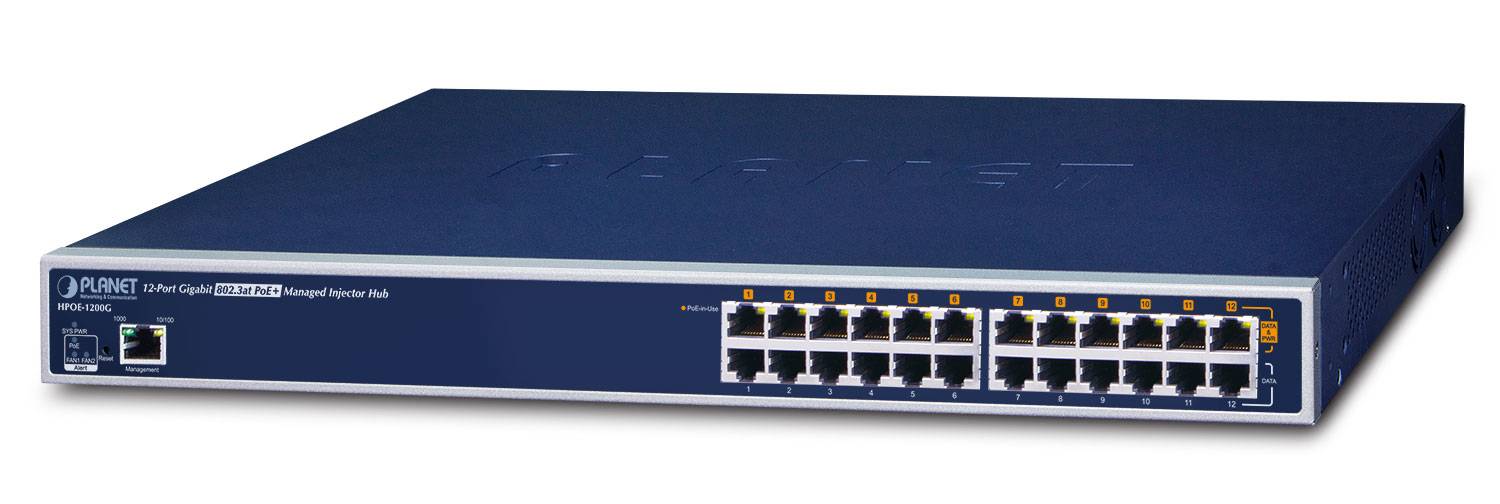 PLANET HPOE-1200G - Power Injector - 360 Watt-1