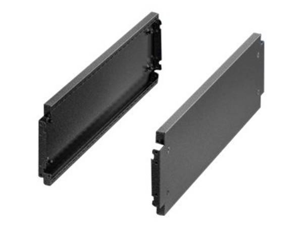 Rittal VX - Rack-Sockelblenden - Seite - RAL 9005 (Packung mit 2)