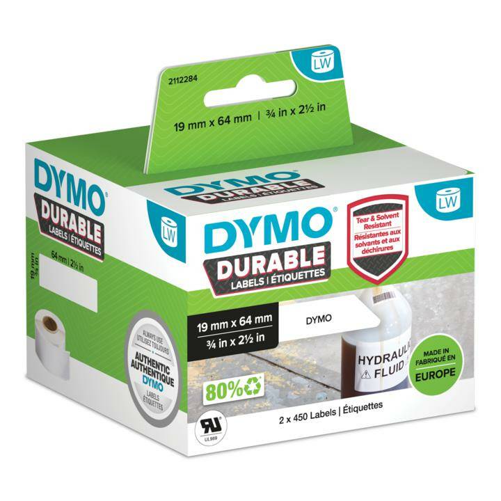 DYMO - Permanenter Klebstoff - 64 x 19 mm 900 Etikett(en) (2 Rolle(n)-1