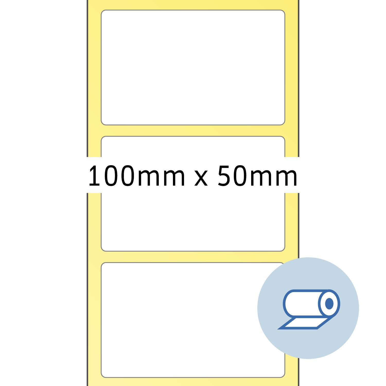 Rollenetikett Thermo 100x50mm ws 2.000St - Artikel: 129210801-0