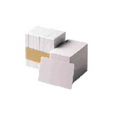 Zebra - Polyvinylchlorid (PVC) - 30 mil - weiß - CR-80 Card (85.6 x 54 mm)-0