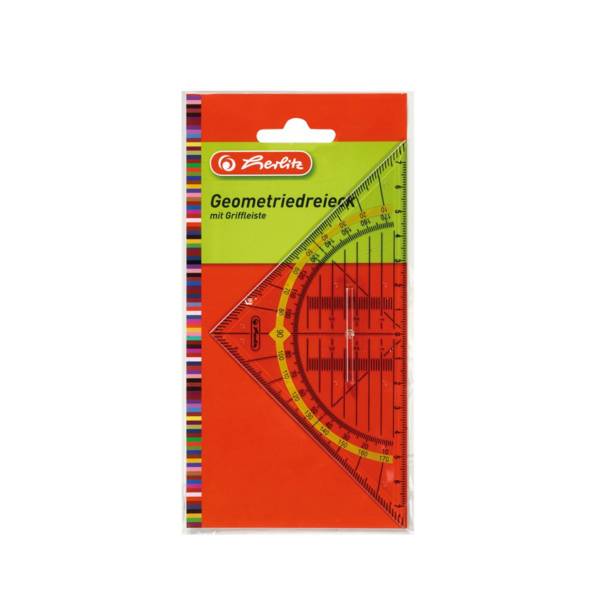 Herlitz 10412310, 45° Dreieck, Kunststoff, Transparent, 1 Stück(e)