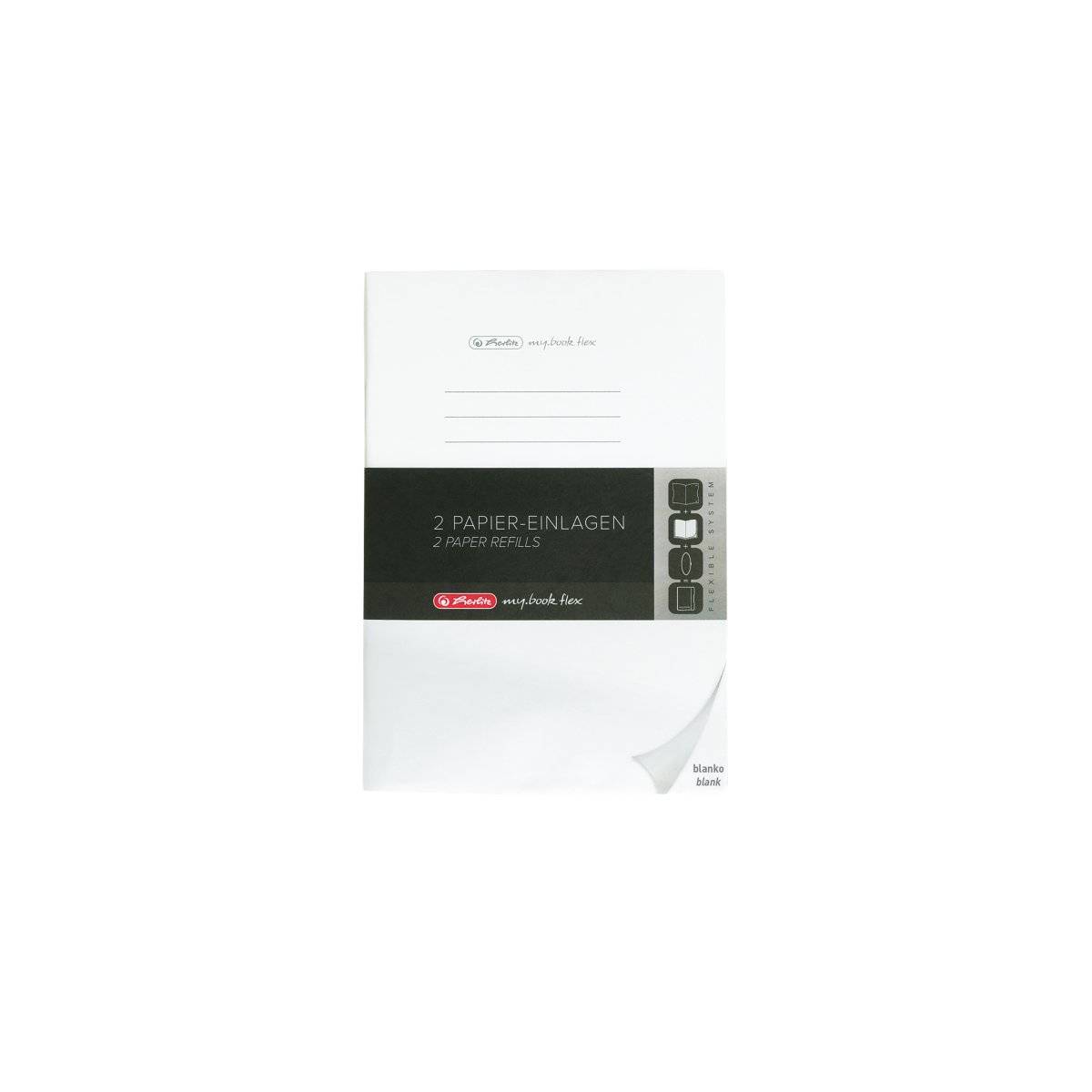 Herlitz 50034130, Monochromatisch, Weiß, A5, 80 Blätter, Erwachsener-0