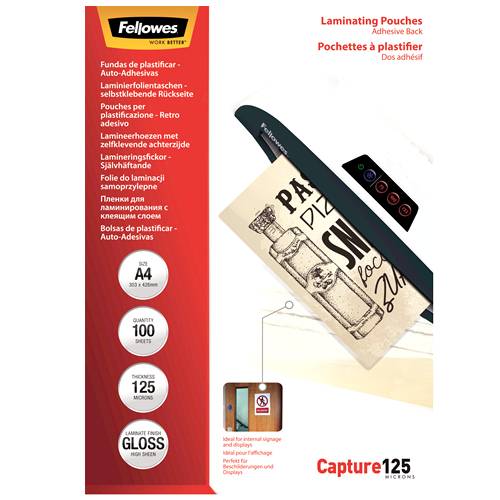 Fellowes - 125 Mikron - 100er-Pack - Matte - A4 (210 x 297 mm)-0