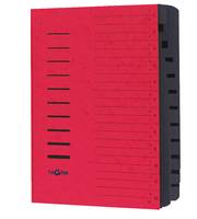 Ordnungsmappe DIN A4 12Fächer A-Z/1-12 rot-2