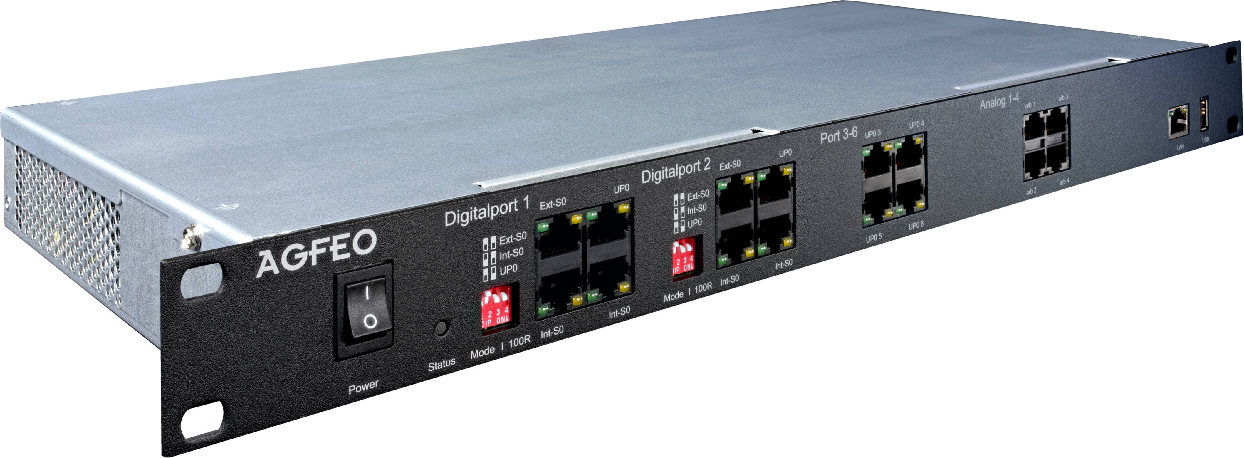 AGFEO ES 628 IT - Hybrid PBX - 1U - in Rack montierbar-1